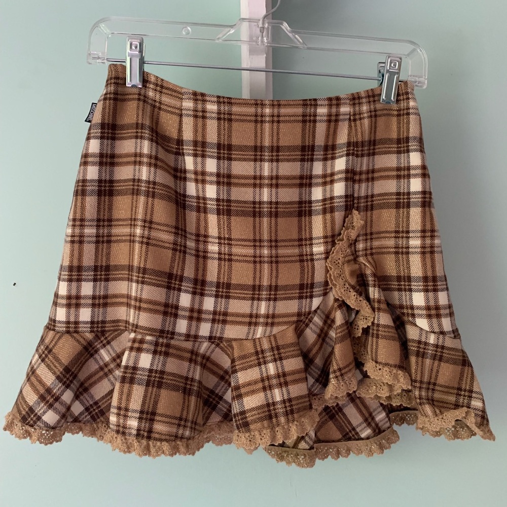 Moshino Plaid Mini Skirt